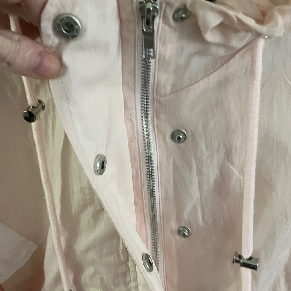 Guess Pink and Cream Hooded Windbreaker - Picture 3 of 7